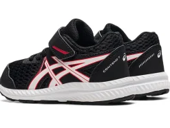 Cheap ASICS CONTEND 7 TODDLER SIZE Black/Electric Red