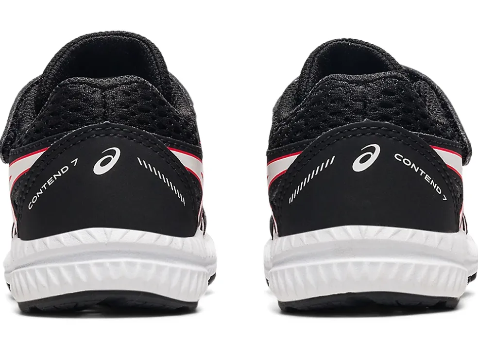 Cheap ASICS CONTEND 7 TODDLER SIZE Black/Electric Red