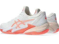 Hot ASICS COURT FF 3 White/Sun Coral
