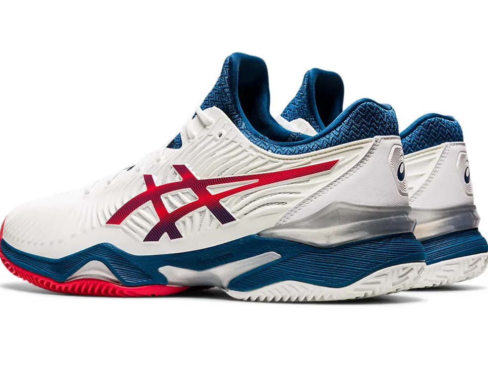 Online ASICS COURT FF 2 CLAY White/Mako Blue