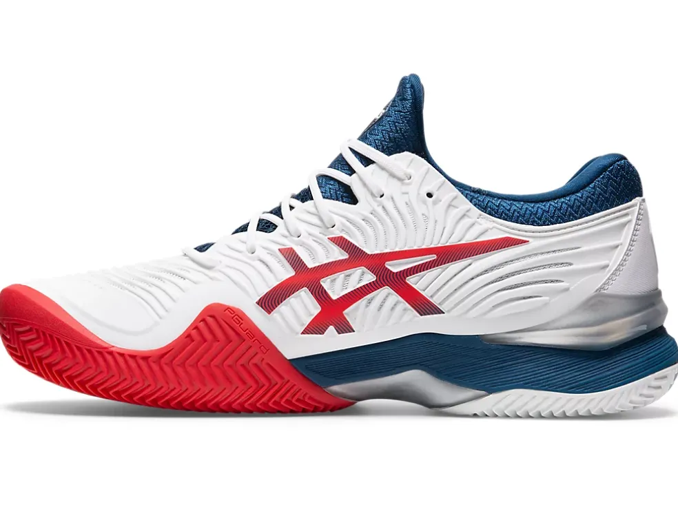 Online ASICS COURT FF 2 CLAY White/Mako Blue