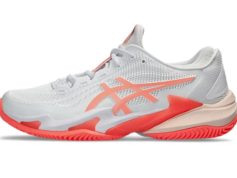 Outlet ASICS COURT FF 3 CLAY White/Sun Coral