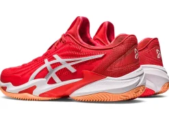 Fashion ASICS COURT FF 3 NOVAK CLAY Fiery Red/White
