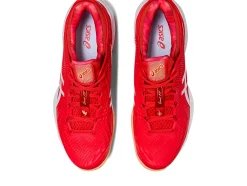 Fashion ASICS COURT FF 3 NOVAK CLAY Fiery Red/White