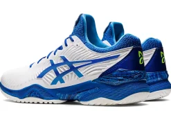 Store ASICS COURT FF NOVAK White/Tuna Blue