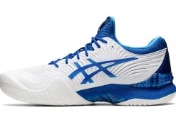 Store ASICS COURT FF NOVAK White/Tuna Blue