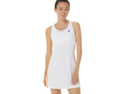 Outlet ASICS COURT GRAPHIC DRESS Brilliant White/Dusk Violet