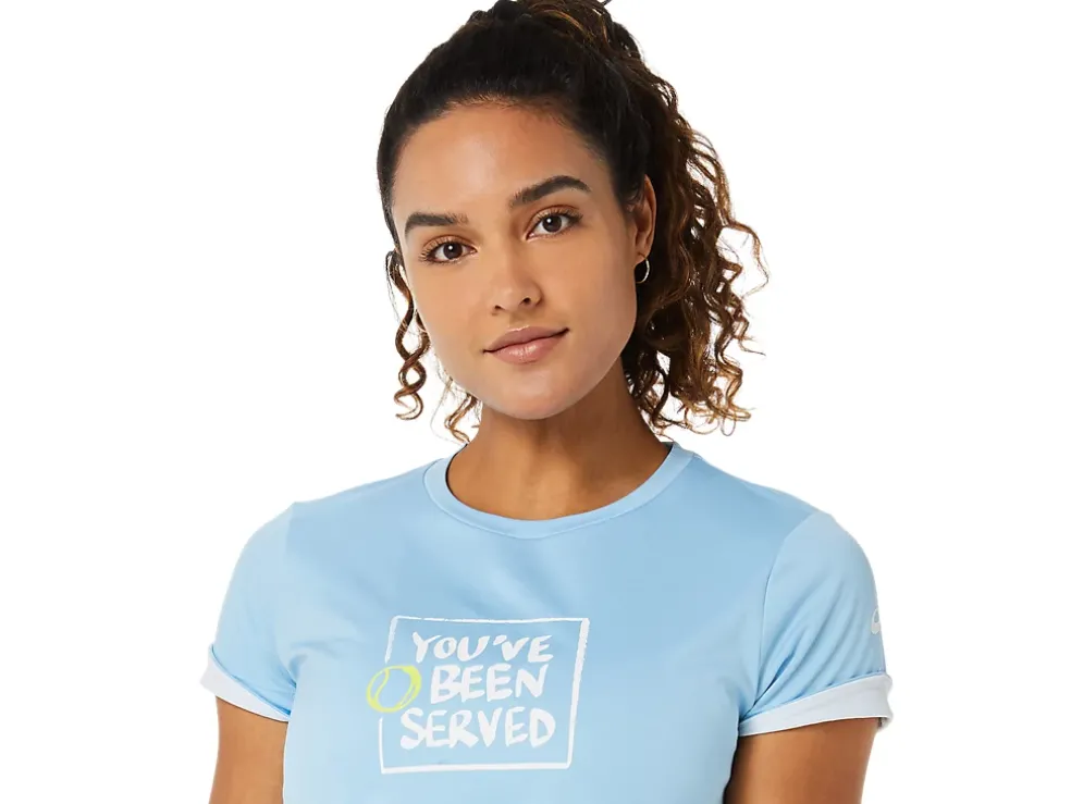 Best Sale ASICS COURT GRAPHIC TEE Arctic Sky