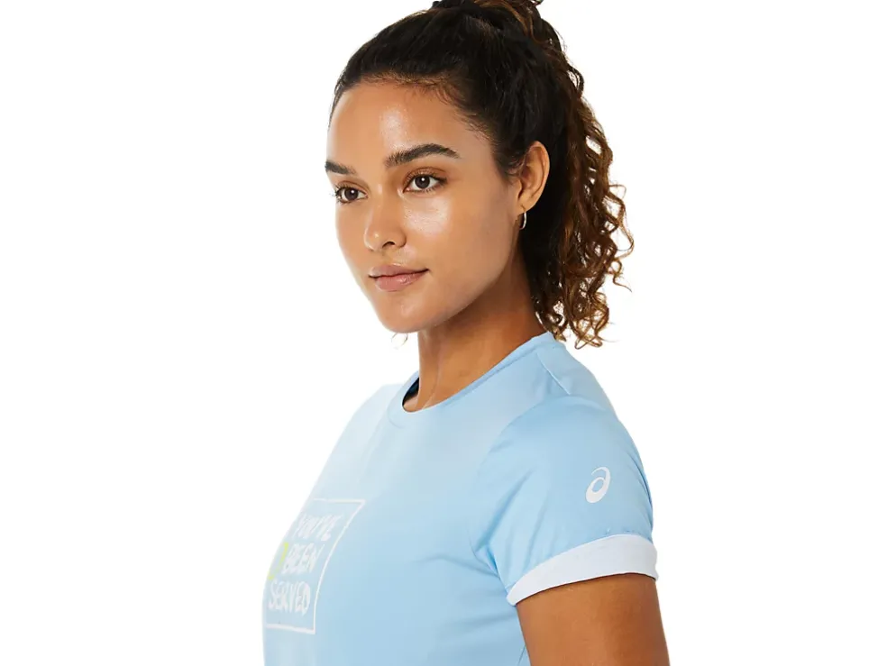 Best Sale ASICS COURT GRAPHIC TEE Arctic Sky