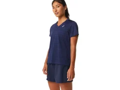 Flash Sale ASICS COURT STRIPE SHORT SLEEVE TOP Midnight