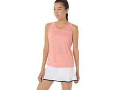 Shop ASICS COURT STRIPE TANK Guava