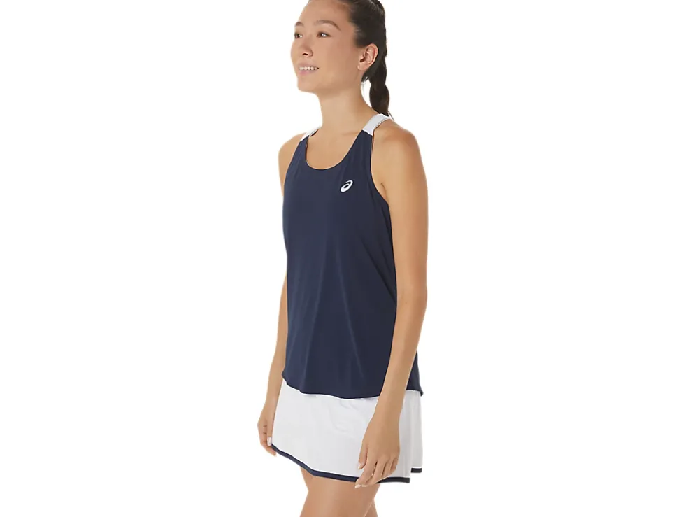 Hot ASICS COURT TANK Midnight/Brilliant White