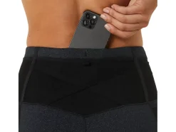 Clearance ASICS DISTANCE SUPPLY 7/8 TIGHT Performance Black Heather