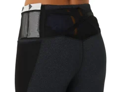 Clearance ASICS DISTANCE SUPPLY 7/8 TIGHT Performance Black Heather