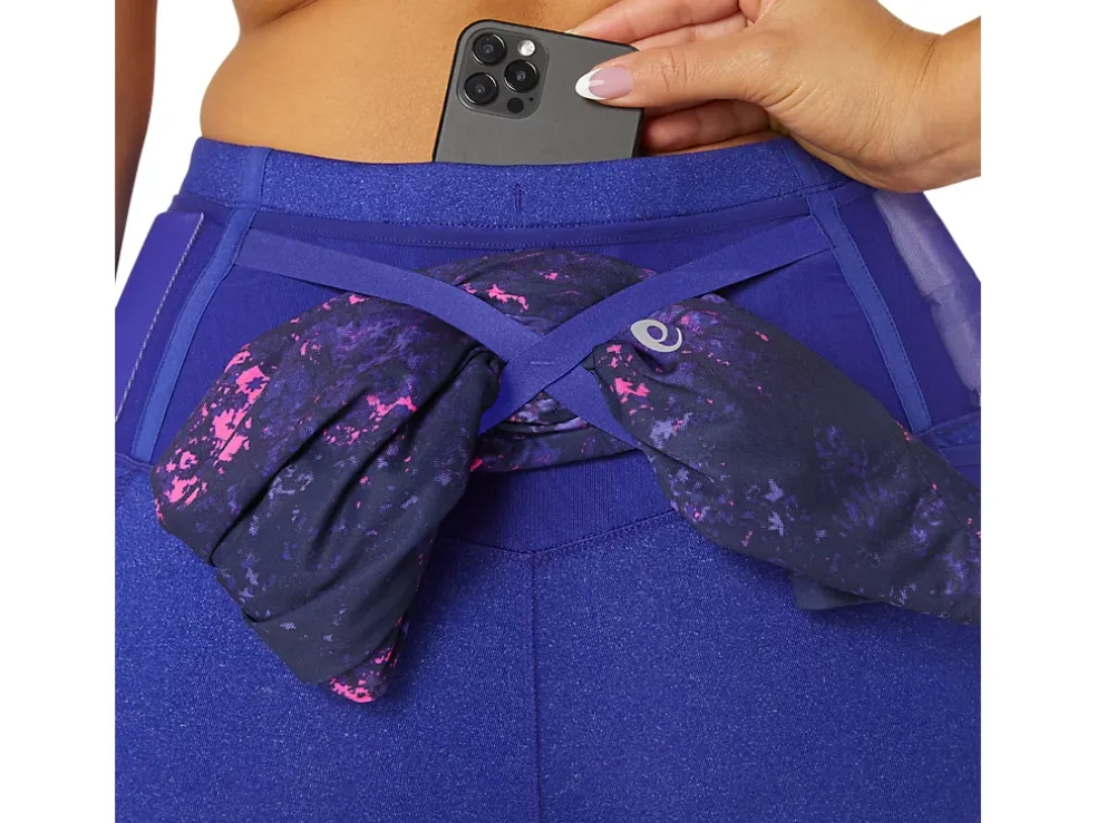 Discount ASICS DISTANCE SUPPLY 7/8 TIGHT Eggplant Heather