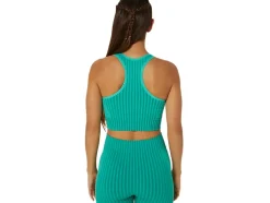 Cheap ASICS FLEX SEAMLESS BRA Aurora Green