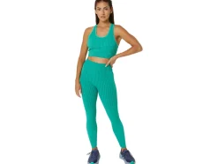 Cheap ASICS FLEX SEAMLESS BRA Aurora Green