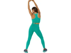 Cheap ASICS FLEX SEAMLESS BRA Aurora Green