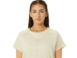 Clearance ASICS FLEX STRETCH SHORT SLEEVE TOP Beige