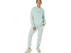 Online ASICS FRENCH TERRY PULLOVER HOODIE Pale Blue