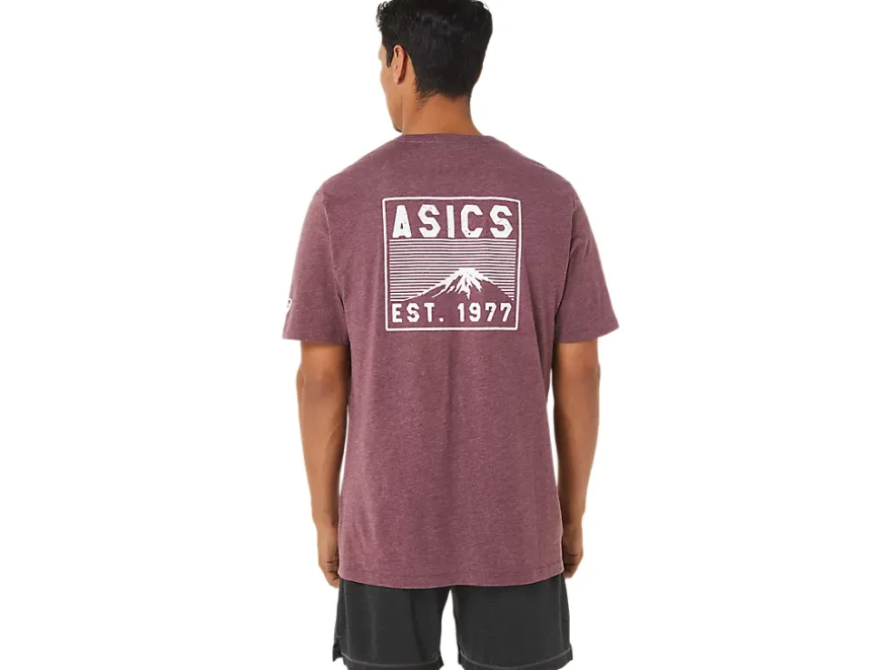 Shop ASICS FUJI 1977 TEE Deep Mars Heather