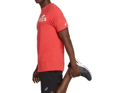 Fashion ASICS FUJI 1977 TEE Classic Red Heather