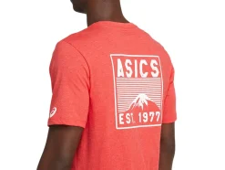 Fashion ASICS FUJI 1977 TEE Classic Red Heather