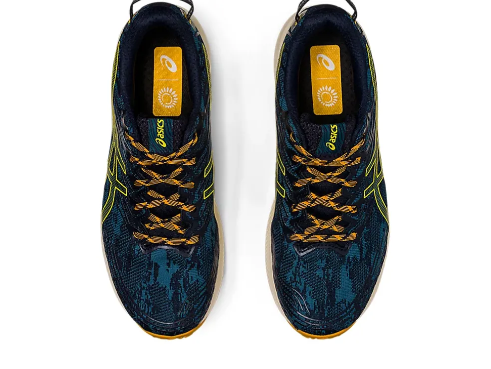 New ASICS Fuji Lite 3 Ink Teal/Golden Yellow