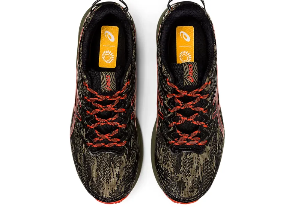 Discount ASICS Fuji Lite 3 Mantle Green/Cherry Tomato
