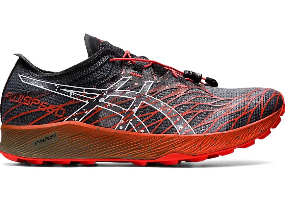 Best Sale ASICS FujiSpeed Black/Cherry Tomato