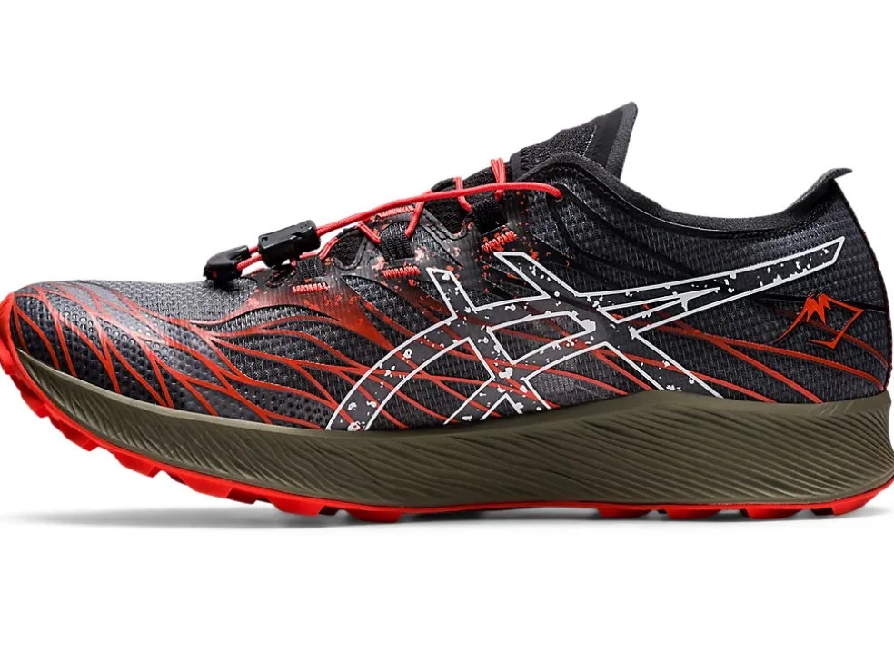 Best Sale ASICS FujiSpeed Black/Cherry Tomato