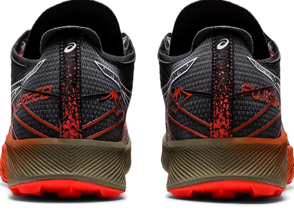 Best Sale ASICS FujiSpeed Black/Cherry Tomato