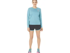 Cheap ASICS FUJITRAIL LOGO LONG SLEEVE TOP Gris Blue