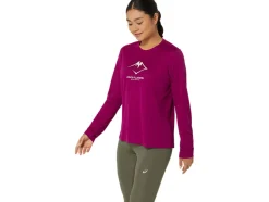 Best ASICS FUJITRAIL LOGO LONG SLEEVE TOP Blackberry/Birch