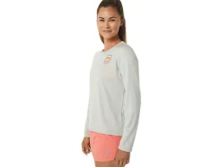 Sale ASICS FUJITRAIL LOGO LONG SLEEVE TOP Light Sage