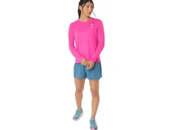 Cheap ASICS FUJITRAIL LOGO LONG SLEEVE TOP Pink Glo