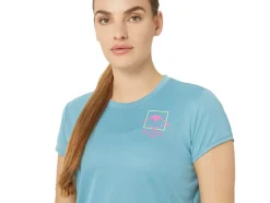 Cheap ASICS FUJITRAIL LOGO SHORT SLEEVE TOP Gris Blue