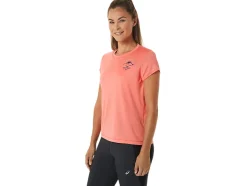 Flash Sale ASICS FUJITRAIL LOGO SHORT SLEEVE TOP Papaya