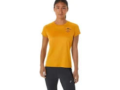 Online ASICS FUJITRAIL LOGO SHORT SLEEVE TOP Sandstorm