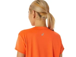Outlet ASICS FUJITRAIL LOGO SHORT SLEEVE TOP Nova Orange
