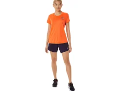 Outlet ASICS FUJITRAIL LOGO SHORT SLEEVE TOP Nova Orange