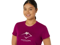 Sale ASICS FUJITRAIL LOGO SHORT SLEEVE TOP Blackberry
