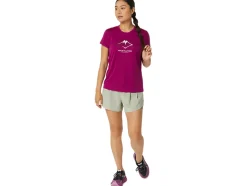Sale ASICS FUJITRAIL LOGO SHORT SLEEVE TOP Blackberry