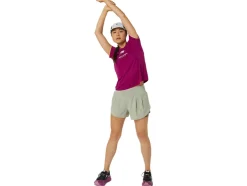 Sale ASICS FUJITRAIL LOGO SHORT SLEEVE TOP Blackberry
