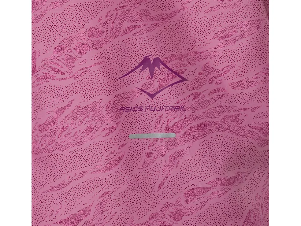 Cheap ASICS FUJITRAIL PACKABLE JACKET Soft Berry/Blackberry