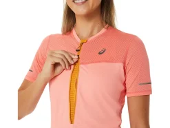 Cheap ASICS FUJITRAIL SHORT SLEEVE TOP Papaya/Guava