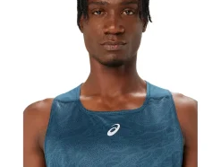 Clearance ASICS FUJITRAIL SINGLET Magnetic Blue