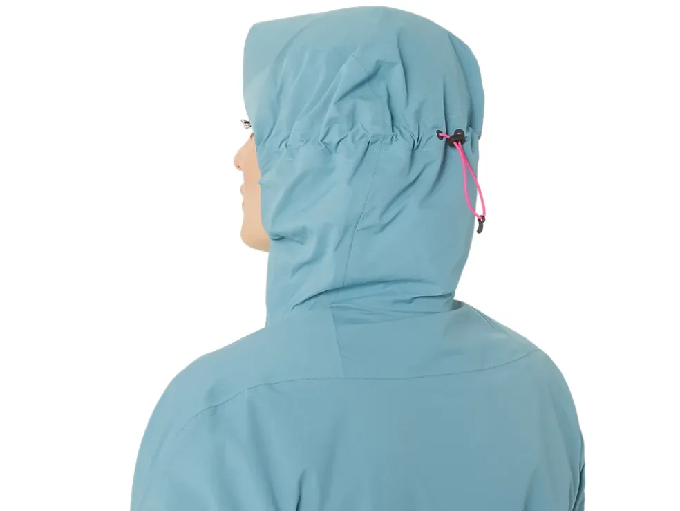 Online ASICS FUJITRAIL WATERPROOF JACKET Gris Blue