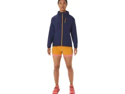 Clearance ASICS FUJITRAIL WATERPROOF JACKET Indigo Blue/Sandstorm