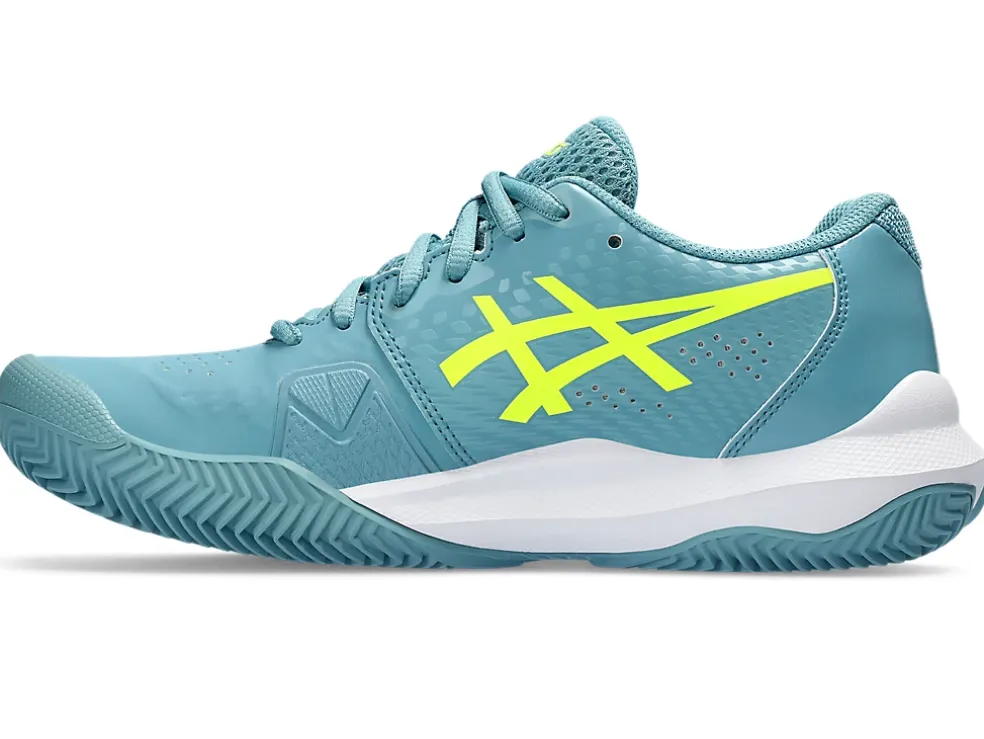 Cheap ASICS GEL-CHALLENGER 14 CLAY Gris Blue/Safety Yellow